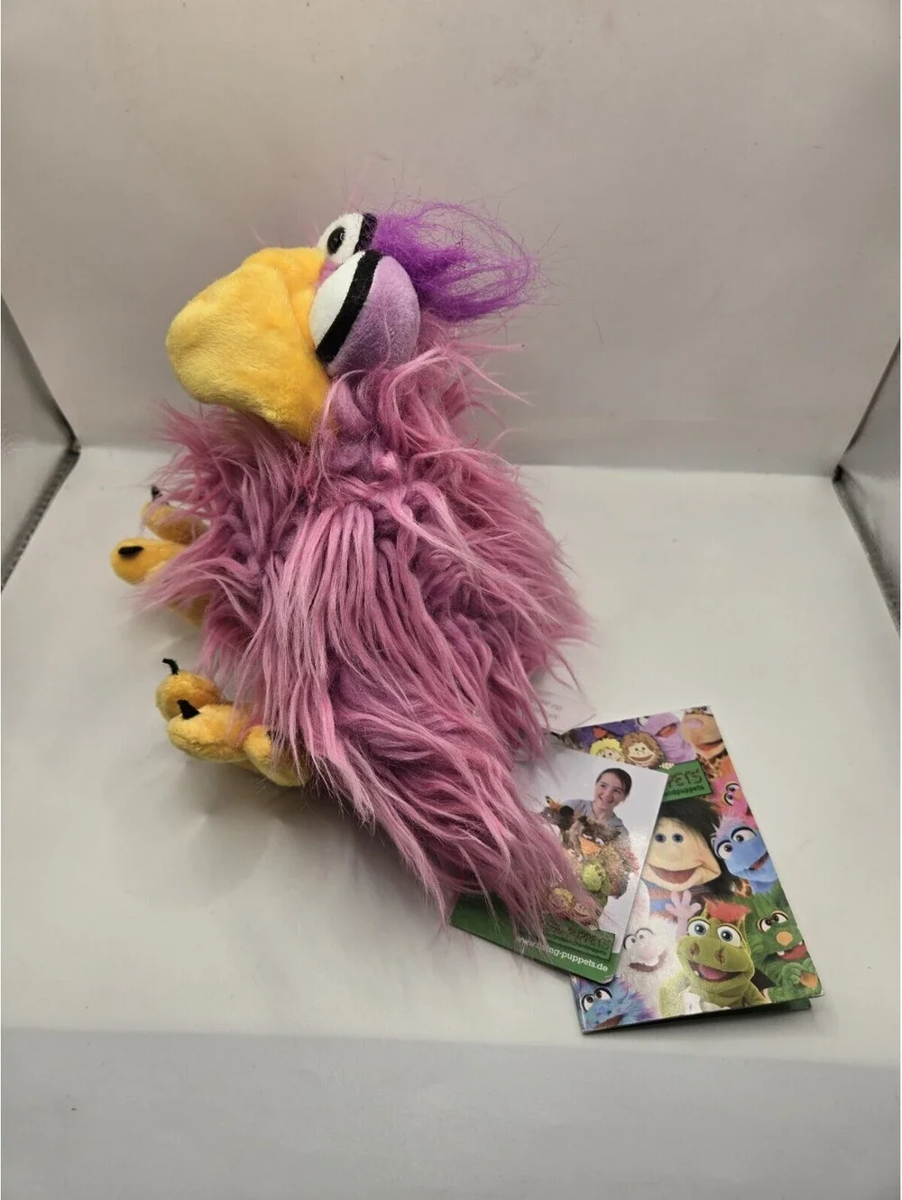 Living Puppets Cheeks LP698 Pink Chicken Bird Hand Puppet Plush w/ Tag